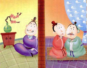 看故事學(xué)英語:隔墻有耳