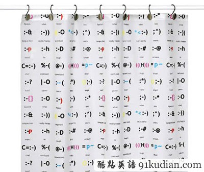 趣圖妙語:時尚家居 浴簾也瘋狂