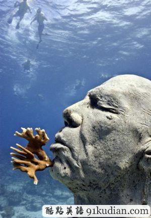 趣圖妙語:墨西哥坎昆的水下博物館