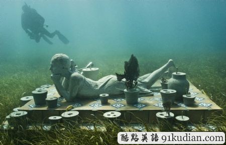 趣圖妙語:墨西哥坎昆的水下博物館