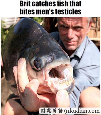 大千世界:英男子捕獲河中殺人巨怪