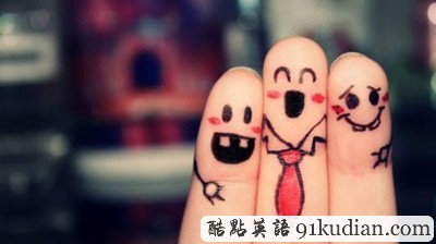 趣圖妙語(yǔ):指間作畫手指也很有愛!