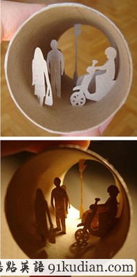 趣圖妙語:手紙筒里的奇妙小天地