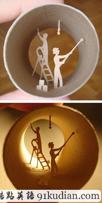 趣圖妙語:手紙筒里的奇妙小天地