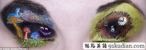 眼皮的繽紛藝術(shù)看化妝大師眼影杰作