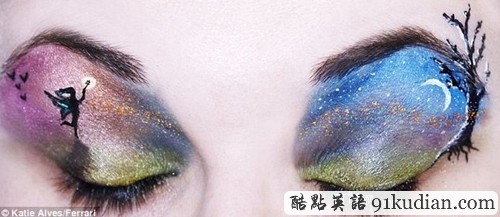 眼皮的繽紛藝術(shù)看化妝大師眼影杰作
