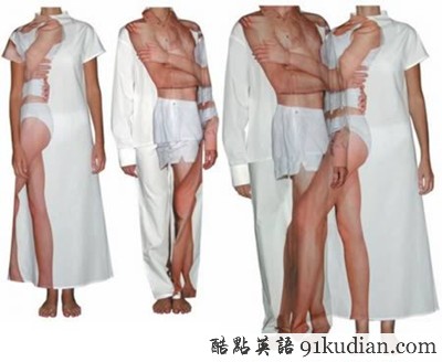 趣圖妙語:別樣的情侶裝讓你捧腹