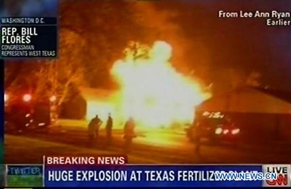 Up to 15 killed in Texas plant explosion