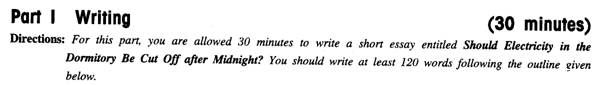 2013年6月大學(xué)英語(yǔ)四級(jí)作文預(yù)測(cè):宿舍午夜斷電 www.www.jiazhineng.cn