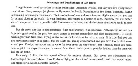2012年12月英語四級(jí)作文范文：坐飛機(jī)的利弊 www.www.jiazhineng.cn